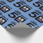 Kijk wie er 50 zijn (foto toevoegen) cadeaupapier (Hoek)