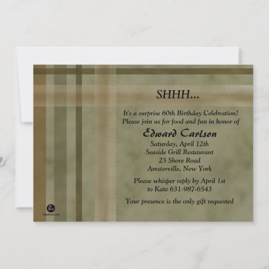 Kijk wie er 60 draait - uitnodiging van de Birthda (Achterkant)