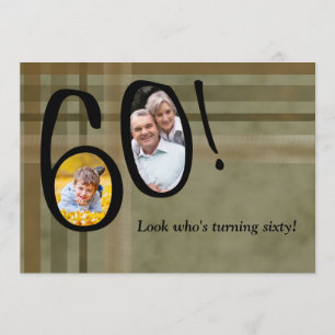 Kijk wie er 60 draait - uitnodiging van de Birthda
