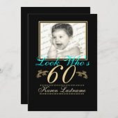 Kijk wie er 60 is Foto Kaart (Voorkant / Achterkant)