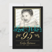 Kijk wie er 95 is Foto Kaart (Voorkant)