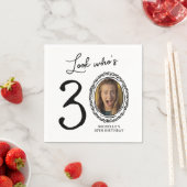 Kijk wie er dertig is Foto 30e verjaardag Servet (Insitu)