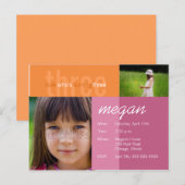 kijk wie er drie wordt · Verjaardagsuitnodiging Uitnodiging Briefkaart (Voorkant / Achterkant)