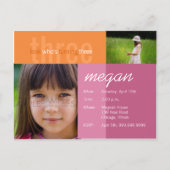 kijk wie er drie wordt · Verjaardagsuitnodiging Uitnodiging Briefkaart (Voorkant)