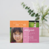 kijk wie er drie wordt · Verjaardagsuitnodiging Uitnodiging Briefkaart (Staand voorkant)