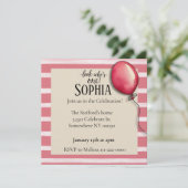 Kijk wie er één verjaardag is Uitnodiging (Staand voorkant)