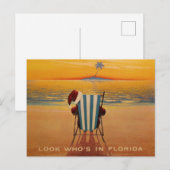 Kijk wie er in Florida is Feestdagenkaart (Voorkant / Achterkant)