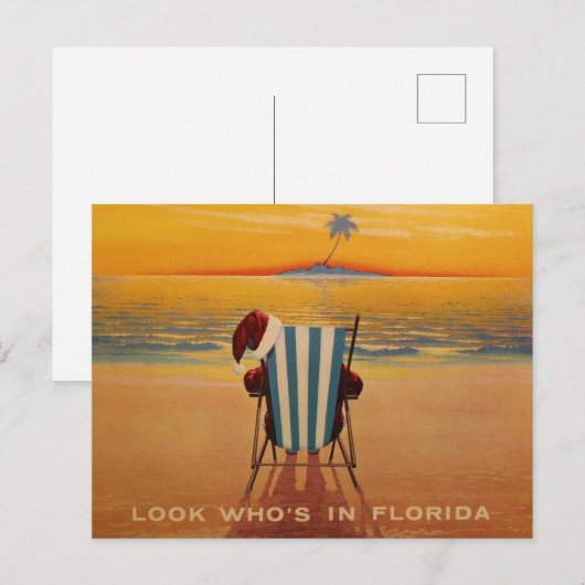 Kijk wie er in Florida is Feestdagenkaart (Voorkant / Achterkant)