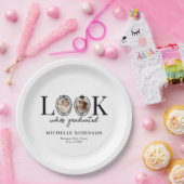 Kijk wie er is afgestudeerd Foto Afstudeerfeestje Papieren Bordje (Feest)