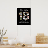 kijk wie is 18 Photo Collage teken Poster (Keuken)