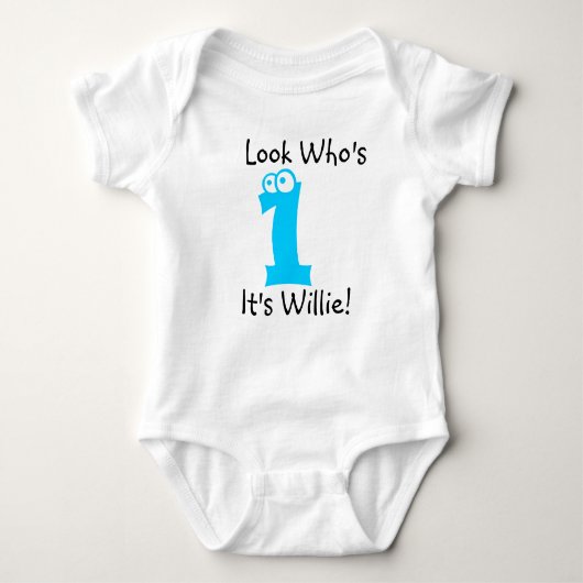 Kijk Wie is 1  verjaardag Tshirt (Voorkant)