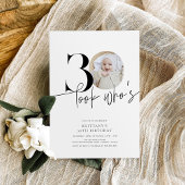 Kijk wie is 30 Moderne eenvoudige foto 30e verjaar Kaart