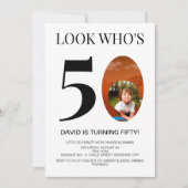 Kijk wie is 50 50ste verjaardagsfeestje voor manne kaart (Voorkant)