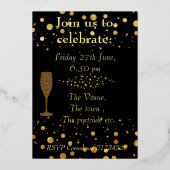 Kijk wie is 50 verjaardag foto uitnodigen 50e folie uitnodiging (Achterkant)