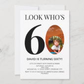 Kijk wie is 60 60ste verjaardagsfeestje voor manne kaart (Voorkant)