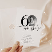 Kijk wie is 60 Grappige Foto Eenvoudige 60e Verjaa Kaart