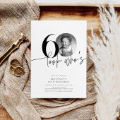 Kijk wie is 60 Grappige Foto Eenvoudige 60e Verjaa Kaart