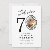 Kijk Wie is 70 foto volwassen verjaardag Kaart (Voorkant)