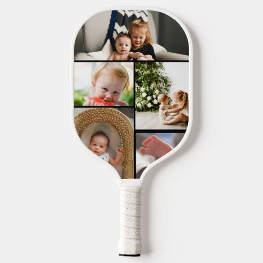 kijk wie is 70  Fotocollage Pickleball Paddle (Achterkant)