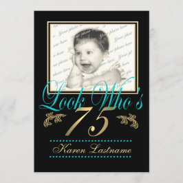 Kijk Wie is 75 Foto Blauwgroen Kaart