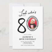 Kijk Wie is 80 foto volwassen verjaardag Kaart (Voorkant)