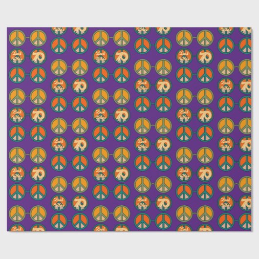 Kijk wie is de Hippie Peace Glasses van 1960 Cadeaupapier (Vlak)