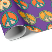 Kijk wie is de Hippie Peace Glasses van 1960 Cadeaupapier (Rol Hoek)