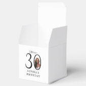 Kijk Wie is Dertig Minimale Foto 30e Verjaardag Bedankdoosjes (Geopend)