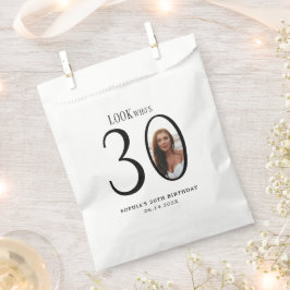 Kijk Wie is Dertig Minimale Foto 30e Verjaardag Bedankzakje