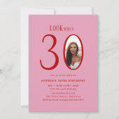 Kijk Wie is Dertig Minimale Foto 30e Verjaardag Kaart (Voorkant)