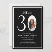 Kijk Wie is Dertig Minimale Foto 30e Verjaardag Kaart (Voorkant)