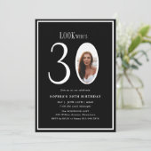 Kijk Wie is Dertig Minimale Foto 30e Verjaardag Kaart (Staand voorkant)