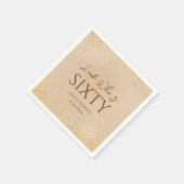 Kijk wie is elegant gouden verjaardagsfeestje servet (Hoek)
