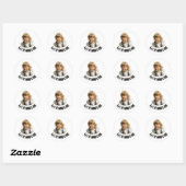 Kijk wie is ouder Foto op Maat Gepersonaliseerd Ronde Sticker (Vel)