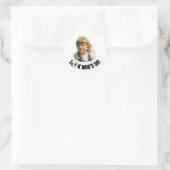 Kijk wie is ouder Foto op Maat Gepersonaliseerd Ronde Sticker (Tas)