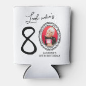 Kijk wie tachtig foto 80ste verjaardag blikjeskoeler (Voorkant)