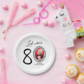 Kijk wie tachtig foto 80ste verjaardag papieren bordje (Feest)