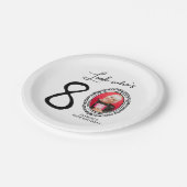 Kijk wie tachtig foto 80ste verjaardag papieren bordje (Gekanteld)