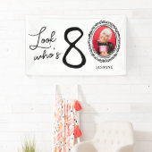 Kijk wie tachtig foto 80ste verjaardag spandoek (Insitu)