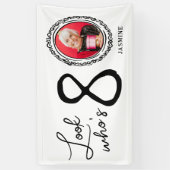 Kijk wie tachtig foto 80ste verjaardag spandoek (Verticaal)