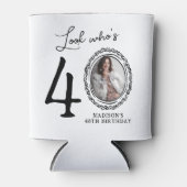 Kijk wie veertig is Foto 40e verjaardag Blikjeskoeler (Voorkant)