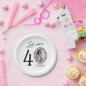 Kijk wie veertig is Foto 40e verjaardag Papieren Bordje (Feest)