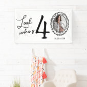 Kijk wie veertig is Foto 40e verjaardag Spandoek (Insitu)