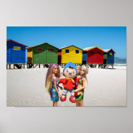 Kijk wie we aan het strand hebben opgepikt. poster