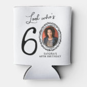 Kijk Wie Zestig Foto 60ste Verjaardag Blikjeskoeler (Voorkant)