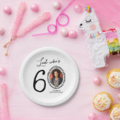 Kijk Wie Zestig Foto 60ste Verjaardag Papieren Bordje (Feest)