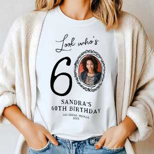 Kijk Wie Zestig Foto 60ste Verjaardag Tri-Blend Shirt