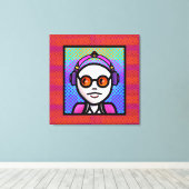 Kijk Zie en Shades Canvas Afdruk (Insitu (Houten vloer))