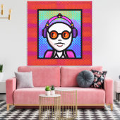 Kijk Zie en Shades Canvas Afdruk (Insitu (Woonkamer))