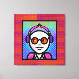 Kijk Zie en Shades Canvas Afdruk
